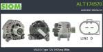 ALTERNATORE TG14C031 12V 140Amp PFR6    A1-A3-Q2-IBIZA-LEON-CADDY-GOLF