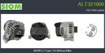ALTERNATORE  500-IDEA-LINEA-PANDA    CON PULEGGIA MUPLA 90AH
