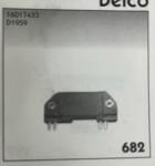 MODULO D'CENSIONE                 IMPIANTO DELCO 16017433 D1959