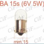 LAMPADINA BA 15S (6V 5W) LUCE POSIZIONE