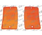COPPIA PLASTICHE "ARANCIO"X FRECCE       ANTERIORE PK-XL
