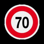 PANNELLO DI SEGNALAZIONE 70 KM / H