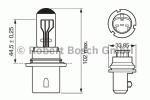 LAMPADA 12V 65/45W HB1 TIPO ZOCCOLO P29T