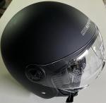 CASCO DEMJET VISIERA CORTA NERO OPACO   TAGLIA XL