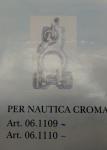 MORSETTO NAUTICO PERNO LUNGO NEGATIVO CROMATO