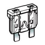 FUSIBILE A LAMA 25 Amp BIANCO           (KIT DA 10)