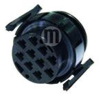 CONNETTORE CIRCOLARE 10 VIE PF NERO