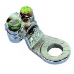CAPOCORDA A MORSETTI DIAM.8              IN OTTONE ZINCATO