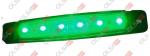 FANALE LATERALE 6LED VERDE 12/24V LED