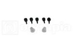 KIT GOM COFANO C/BOCCOLE VESPA 50 19 SPORTELLO MOTORE PICCOLO ATTCHI ORIZZ