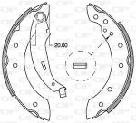 GANASCIA FRENO PSA SAXO/XSARA/ZX/106/206 /306- CLIO II/TWINGO I