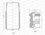 TAMPONE AMMORTIZZATORE ANTERIORE E34-E36-E39