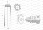 TAMPONE AMMORTIZZATORE ASSE POSTERIORE  CENTRALE GOLF/TOURAN-OCTAVIA