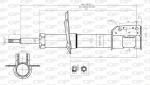 AMMORTIZZATORE ANTERIORE  PUNTO     188 DAL99-2012 CIL.1.2-1.3 JTD DX/SX