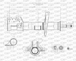 AMMORTIZZATORE ANTERIORE DX FIORINO/QUBO-BIPPER-NEMO