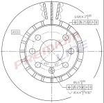 DISCO FRENO  ASTRA VECTRA DIAMETRO   256 ANTERIORE VENTILATO
