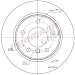 DISCO FRENO  S1,E87,116I,116D,118I,   118D DIAMETRO 280 POSTERIORE PIENO