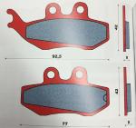 CP.PASTIGLIE FRENO APRILIA--DERBY GILERA--KEEWAY-MALAGUTI-YAMAHA-