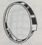 GHIERA BIANCA NYLON VESPA P125/150X-PX   125 E-P200E