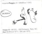 C.CONTATTI VESPA 125 PRIMAVERA-RALLY 180 APE 50 FINO AL 71-APE 250 DAL 70>
