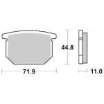 CP.PASTIGLIE FRENO  GS500-550 ANT