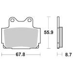 CP.PASTIGLIE FRENO YAMAHA FZ400R ANT