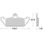 CP.PASTIGLIE FRENO CAGIVA 350-650 ANT