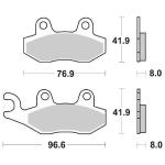 CP.PASTIGLIE FRENO YAMAHA YZ125-XTZ ANT