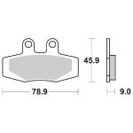 CP.PASTIGLIE FRENO  125-250(90) ANT   DP2093