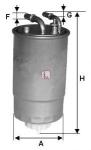 FILTRO GASOLIO Corsa D  1.3 CDTI  75 - 9 sis -> 96129269 )