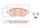KIT PASTIGLIE FRENO HILUX 2.4 D