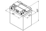 BATTERIA 35AH 240 DX 197X129X227 ASIATICsenza basetta