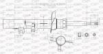 AMMORTIZZATORE ANT SX CI C2/3 -          PE 1007  1.4- 1