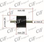 SILENTBLOCK SUPPORTO MARMITTA DOPPIO PER 6X15