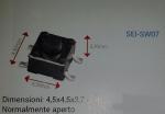 PULSANTE 4,5X4,5X3,7MM NORMALMENTE APERT