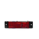SEGNALATORE LATERALE ROSSO LED 12/24V.  CAVO 0,5 MT