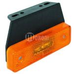 SEGNALATORE LATERALE ARANCIO LED 24V.   CON STAFFA