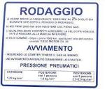 TARG BLU "RODAGGIO" V.50-90