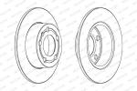 DISCHI FRENO posteriore PIENI  A2-A3  A2-A3  GOLF V D.232