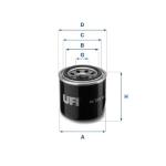 FILTRO GASOLIO AVVITABILE                ASIA MOTORS HI-TOPIC (AM 725) 2.7 D